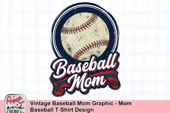 Celebrate Game Day: The Vintage Baseball Mom Graphic