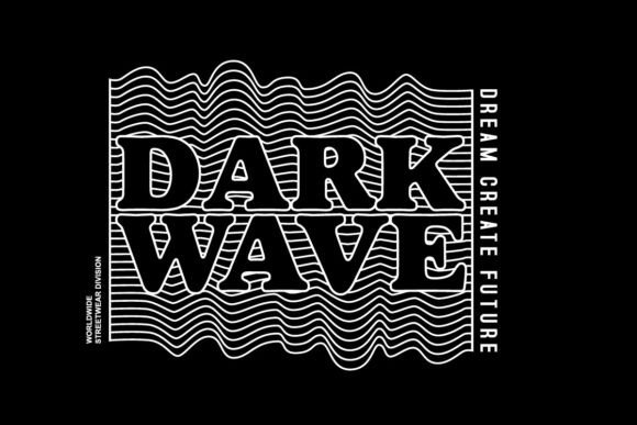 Dark Wave Quotes Graphic Tee Design: Moody Urban Style