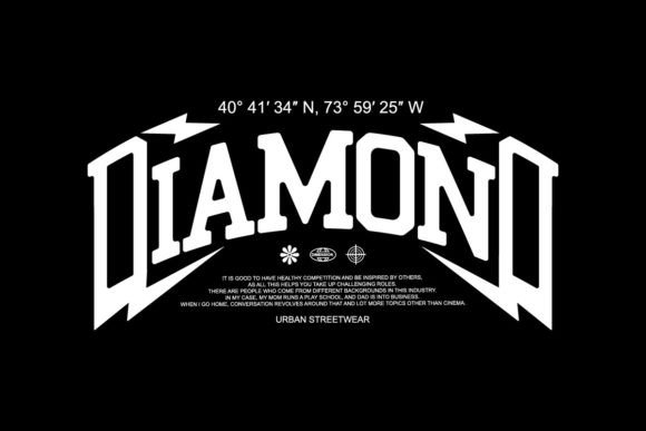 Diamond Streetwear: Graphic Tee Design for Bold Brands