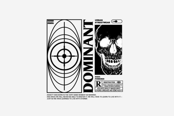 Dominant Streetwear Graphic Tee Design: Bold Urban Style
