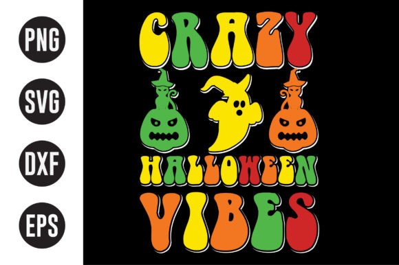 Halloween Graphic T-Shirt Design Groovy: A Versatile Design Asset