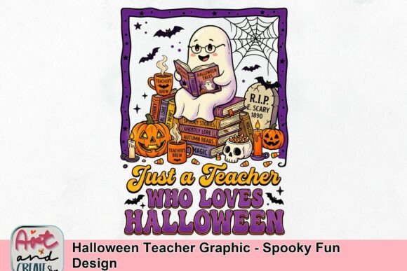 Halloween Teacher Graphic: A Whimsical Design for Spooky Season