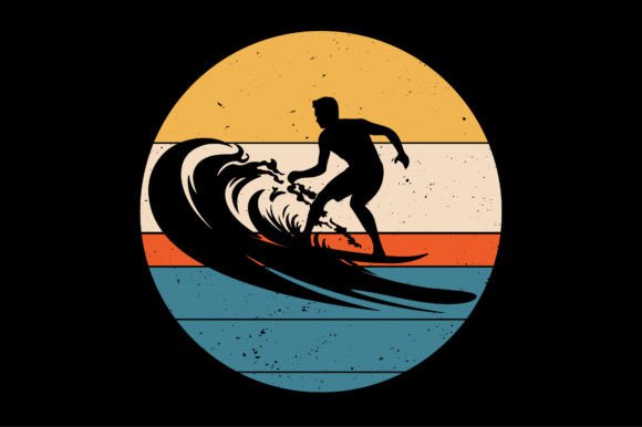 Sunset T-Shirt Graphic-Surfing: Capturing Retro Waves in Your Designs