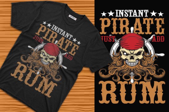 Talk Like a Pirate Skull Graphic T-shirt: Bold Design for POD